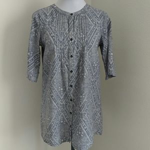 Roxy Button-Up Tunic Dress